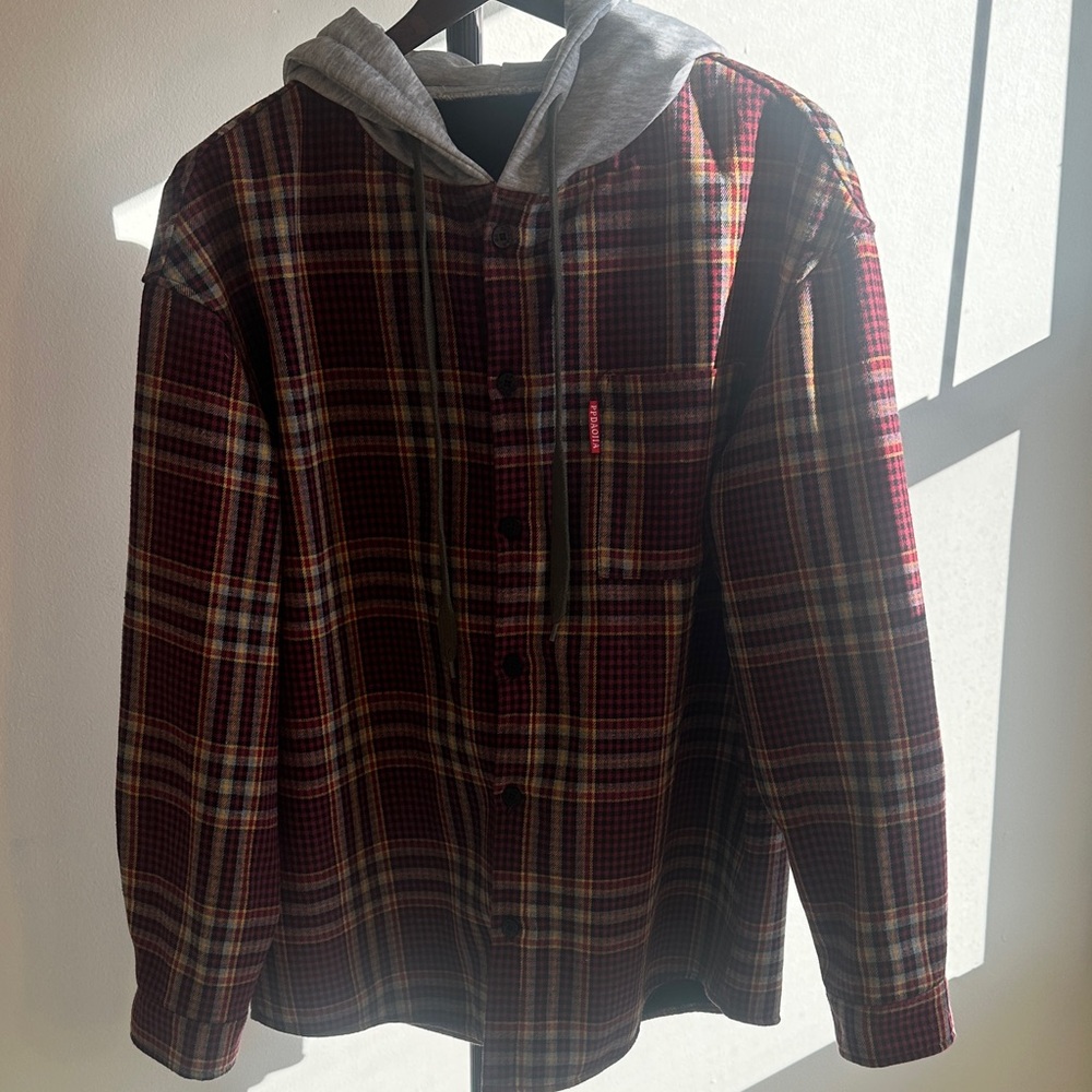 shirt jacket hooded unisex